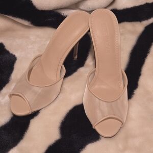 Steve Madden Mesh Peep Toe Heels